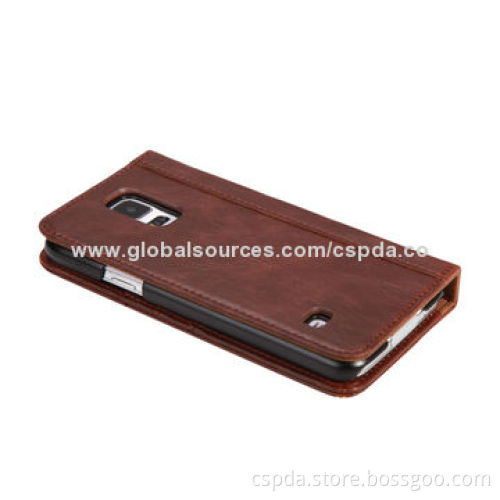 Book Style Cases for Samsung Galaxy S5 with Card Slots, OEM and ODM orders are Accepted
